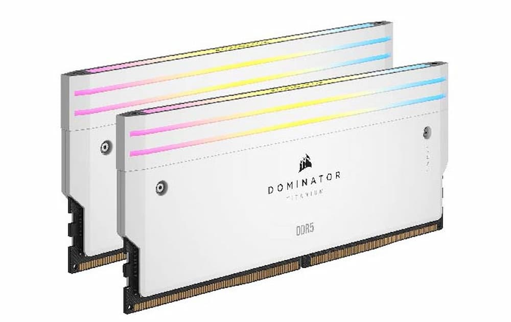 Ram Corsair Dominator Titanium RGB White 64GB DDR5 6000Mhz