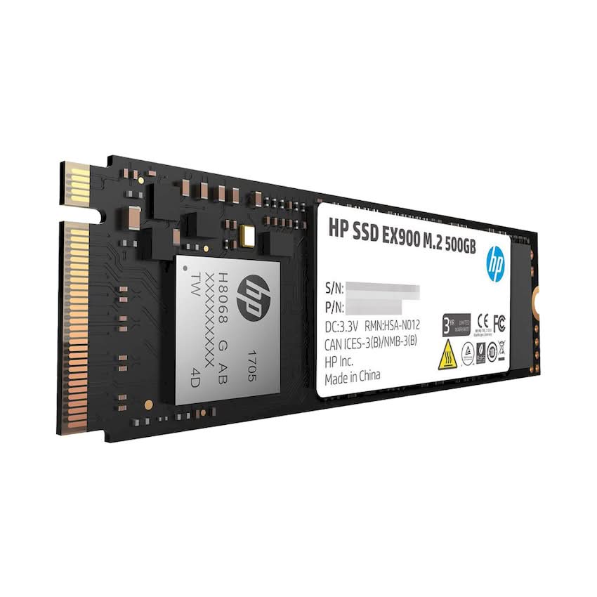 SSD HP EX900 500GB PCIe Gen3 x4 NVMe –2YY44AA (Read/Write 2100/1500 MB/s, 200 TBW)