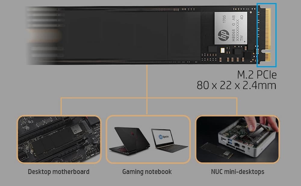 SSD HP EX900 500GB