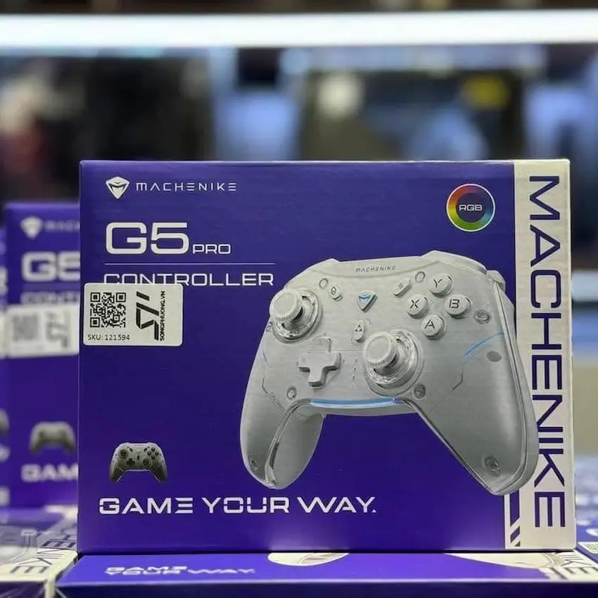 Tay Cầm Chơi Game Machenike Three-Mode G5 Pro ( Black/ White, Có dây/2.4G Wireless/Bluetooth 5.0)