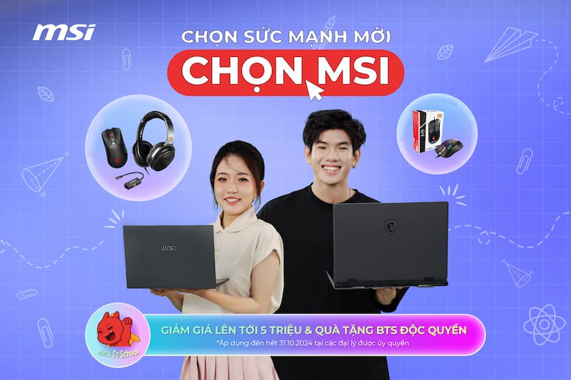 Back To School Laptop MSI 2024 - songphuong.vn