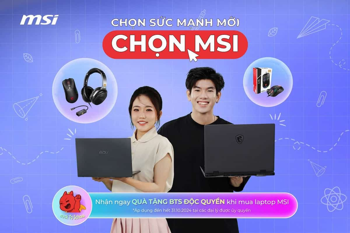 Back to school laptop msi 2024 - songphuong.vn