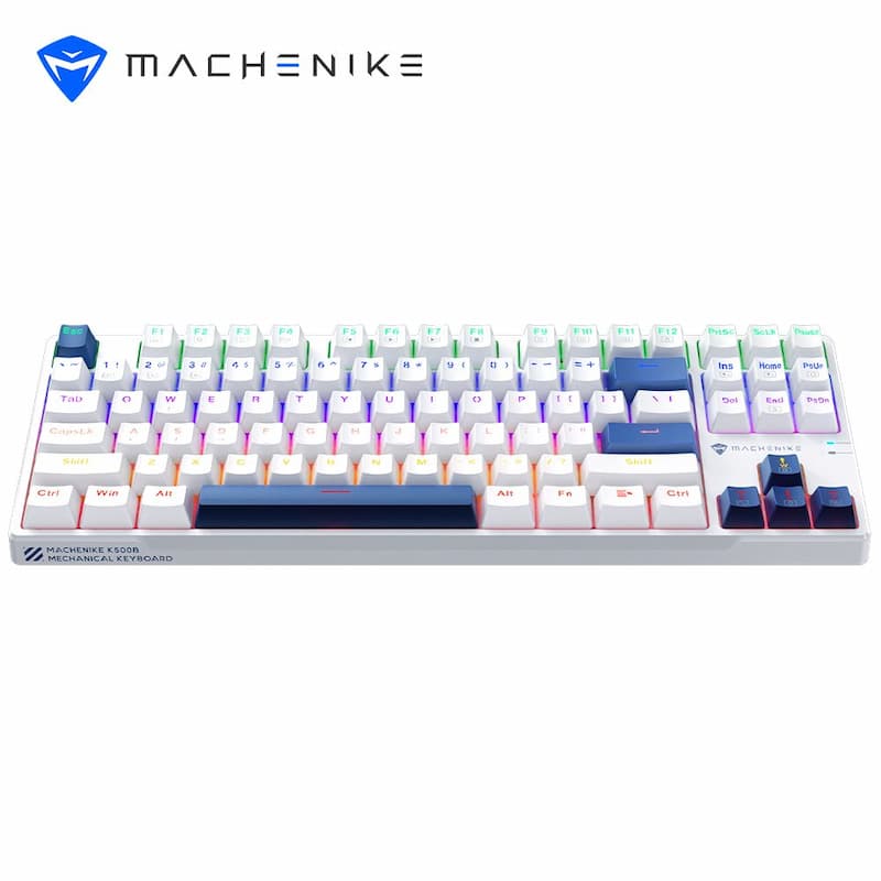 Bàn Phím Cơ Machenike K500B-B87 (TKL 87 phím, Rainbow, Red/ Blue)