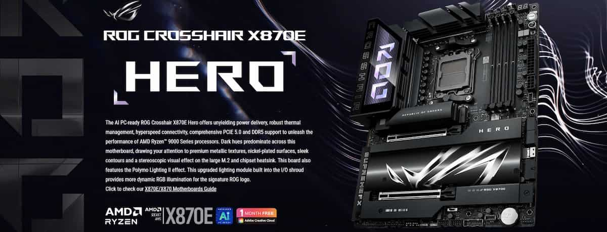 Mainboard Asus ROG CROSSHAIR X870E HERO