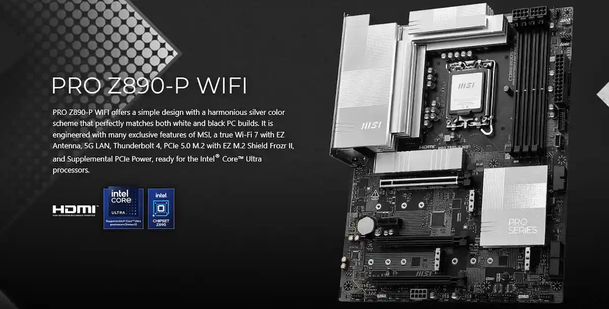 Mainboard MSI PRO Z890-P WIFI