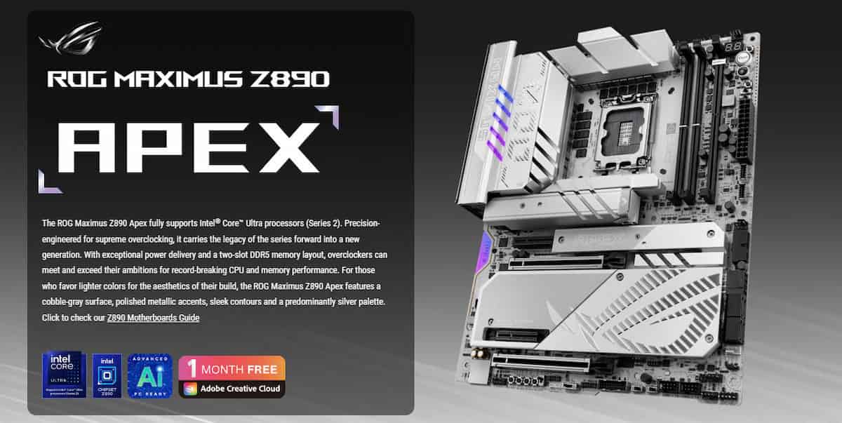 Mainboard Asus ROG Maximus Z890 Apex