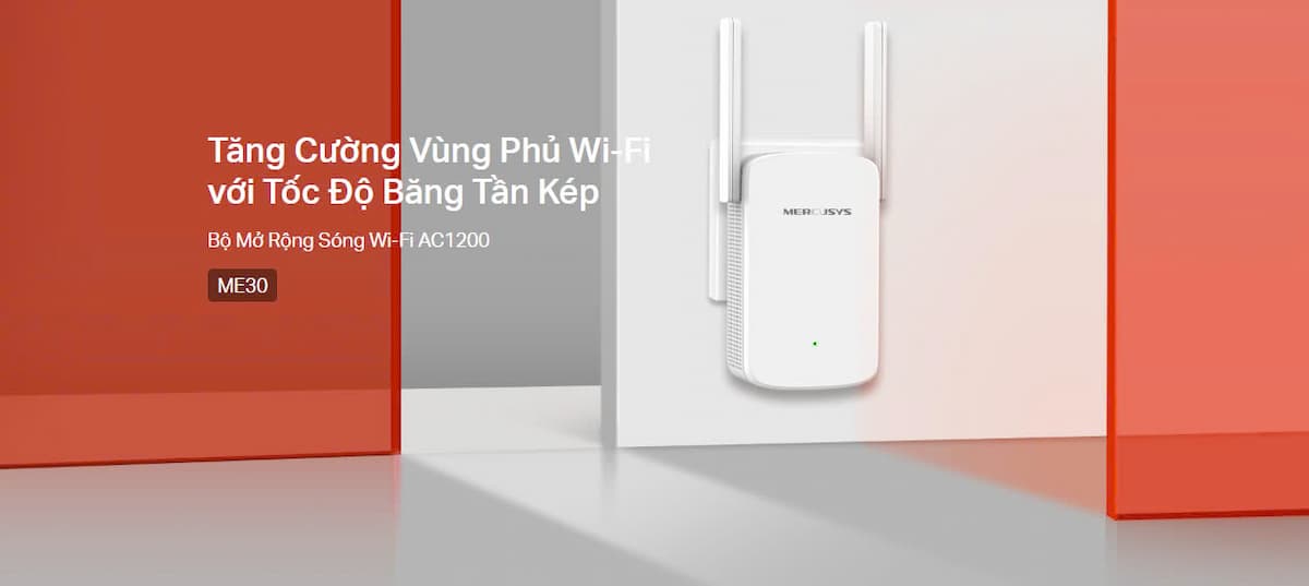 Bộ mở rộng sóng Wifi Mercusys ME30