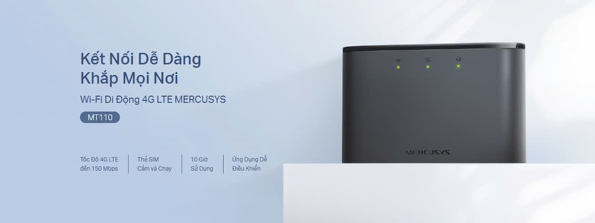 Bộ phát Wifi di động 4G LTE Mercusys MT110