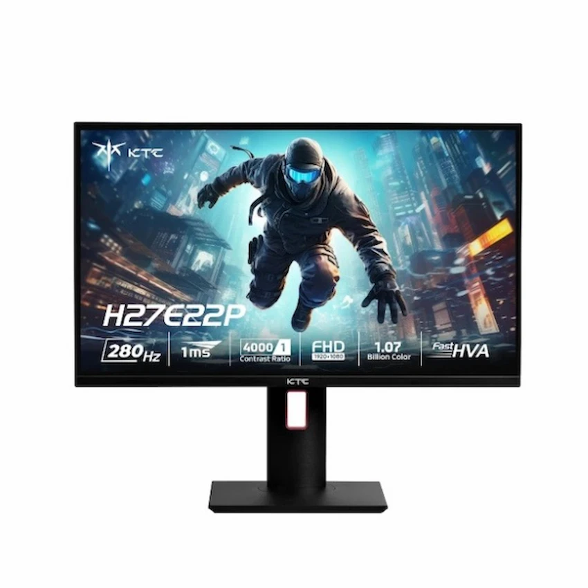 Màn hình LCD Gaming KTC H27E22P 280Hz (27 inch, 1920X1080, Fast VA, 280Hz, 1ms, Free Sync, Điều chỉnh nhiều góc độ)