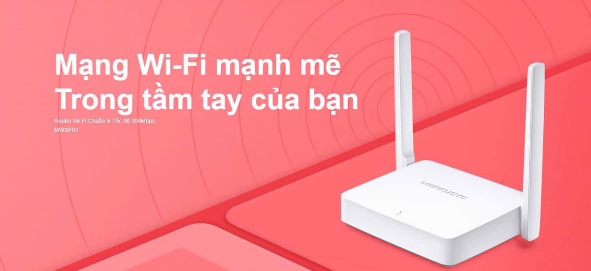 Router Wifi Chuẩn N Mercusys MW301R