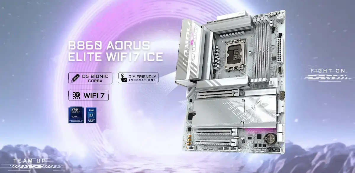 Mainboard Gigabyte B860 AORUS ELITE ICE