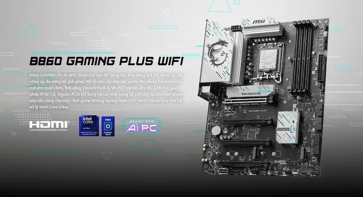 Mainboard MSI B860 GAMING PLUS WIFI