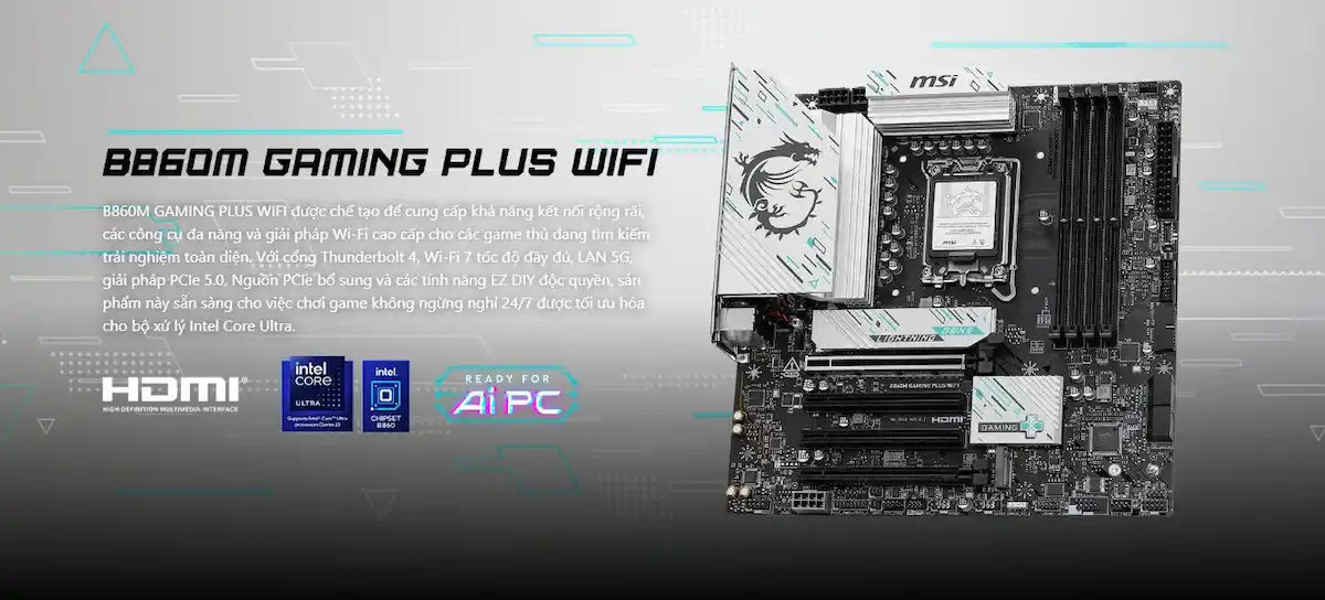 Mainboard MSI B860M GAMING PLUS WIFI