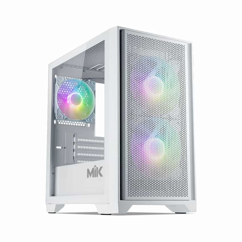 Case MIK MORAX 3FA WHITE (Kính Cường lực, mATX, Màu Trắng)