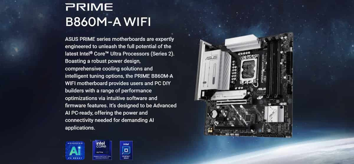 Mainboard Asus Prime B860M-A WiFi