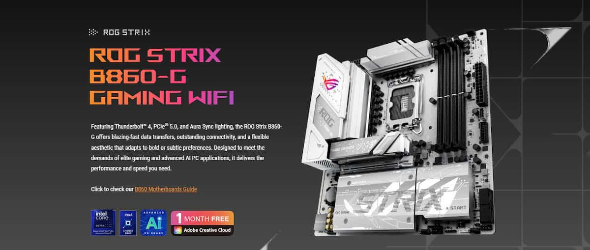 Mainboard Asus ROG Strix B860-G Gaming WiFi