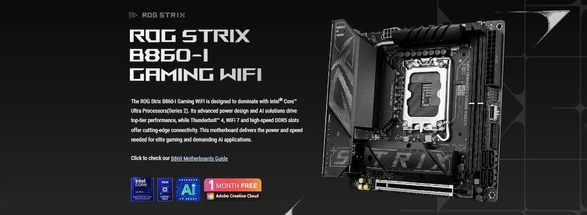 Mainboard Asus ROG Strix B860-I Gaming WiFi