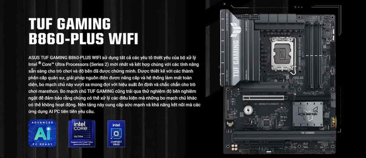 Mainboard Asus TUF Gaming B860-Plus WiFi 