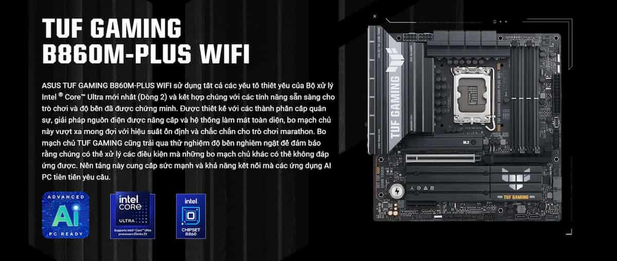 Mainboard Asus TUF Gaming B860M-Plus WiFi