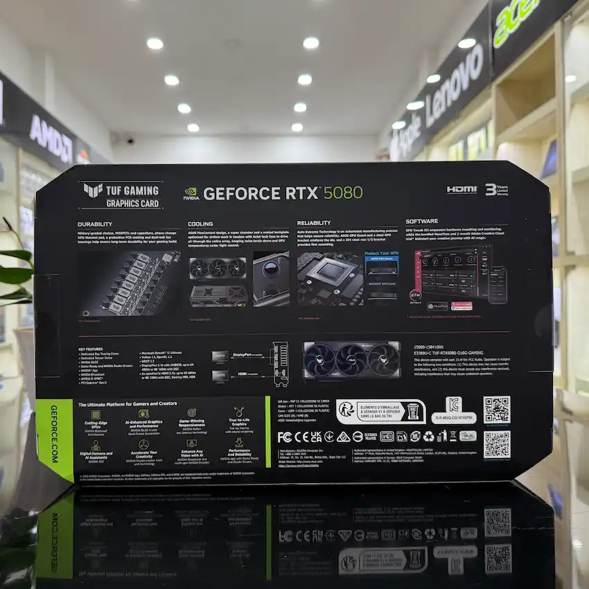 VGA ASUS TUF Gaming GeForce RTX 5080 16GB GDDR7 OC Edition (TUF-RTX5080-O16G-GAMING)