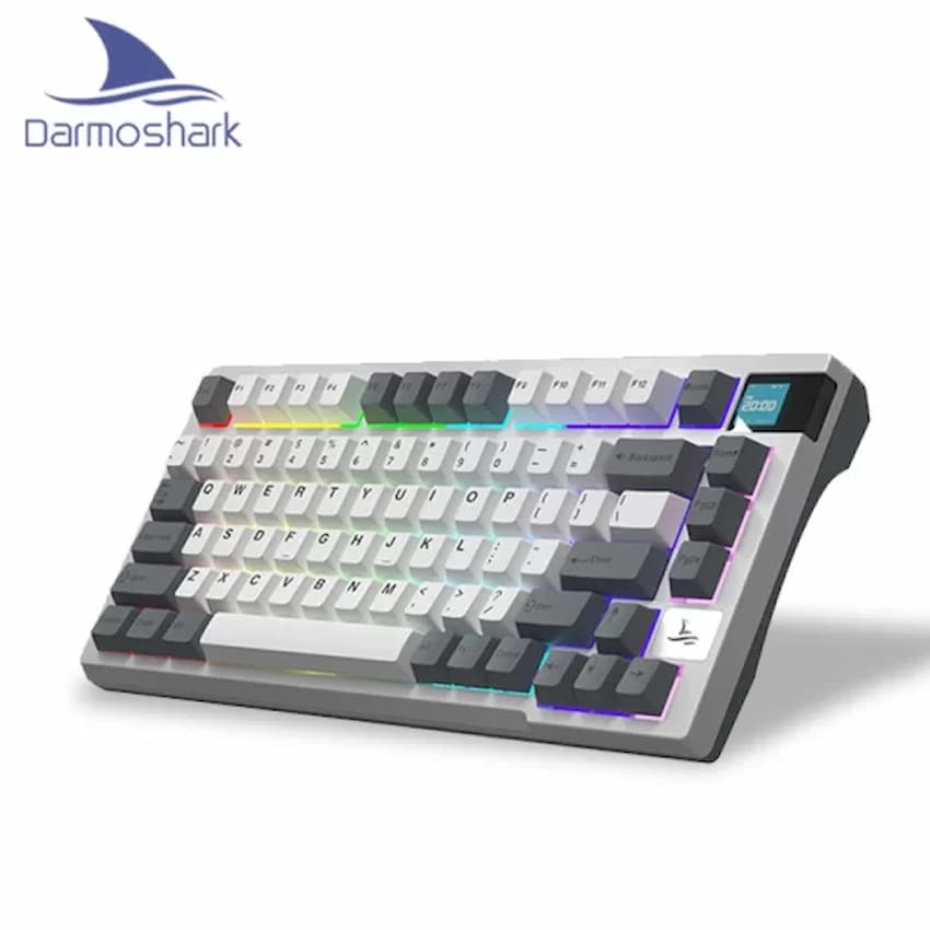 Bàn phím cơ Darmoshark K8 Mechanical (Wireless 2.4Ghz / Bluetooth / Dây USB, Hotswap, RGB)