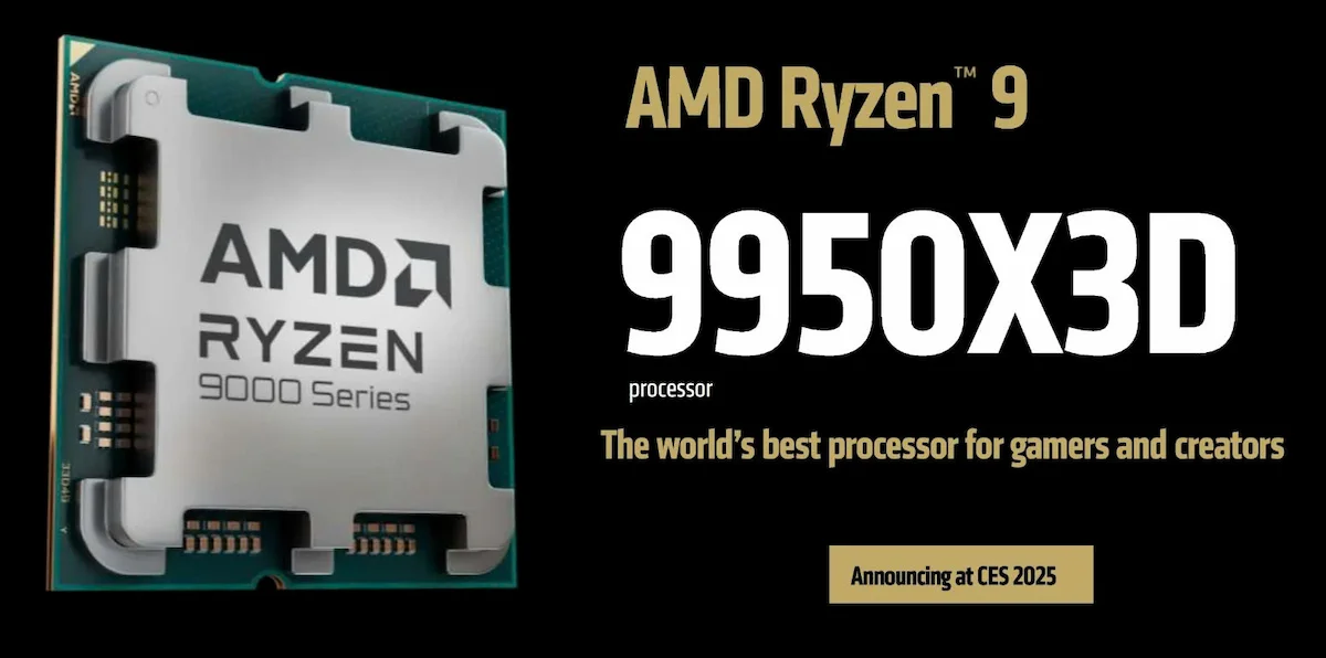 CPU AMD Ryzen 9 9950X3D