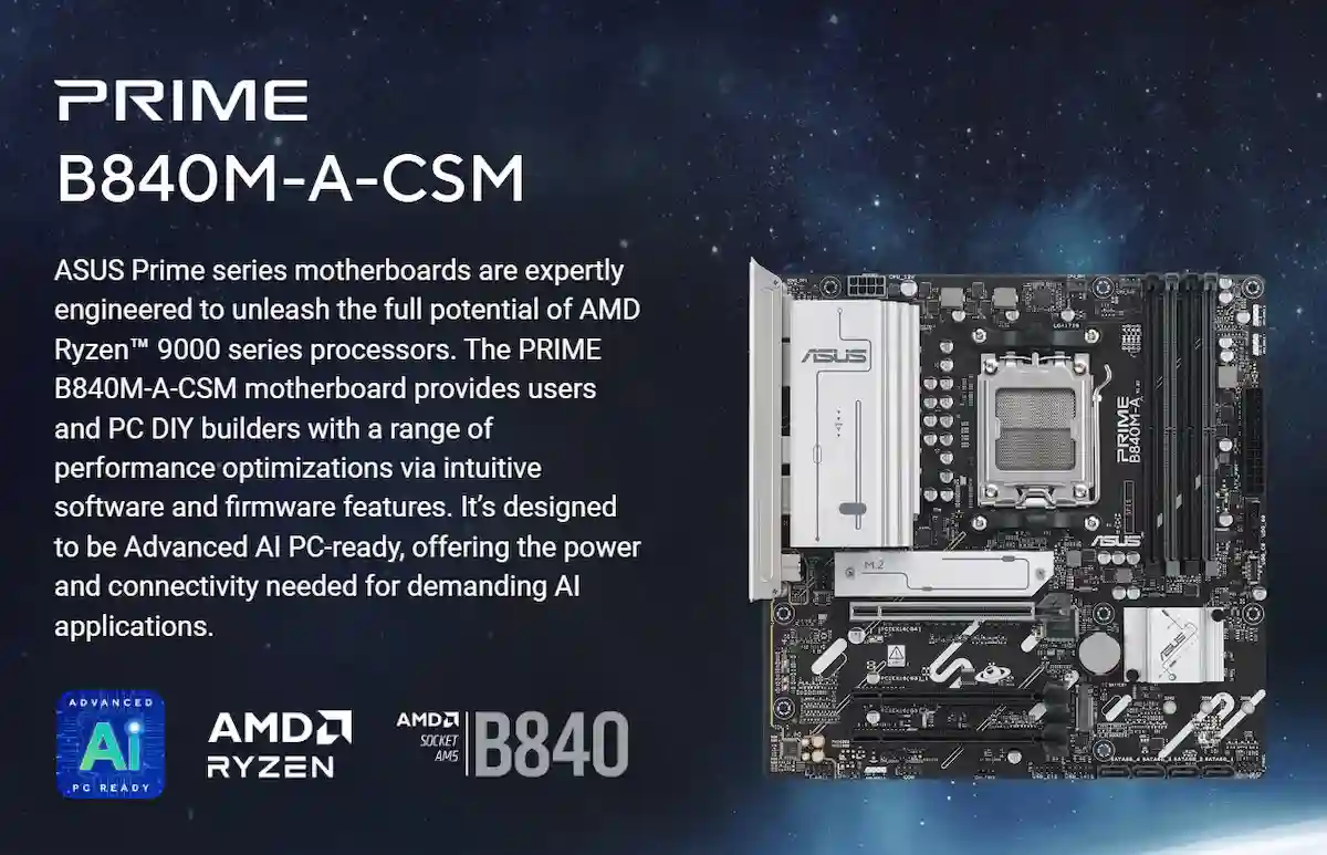 Mainboard Asus PRIME B840M-A-CSM Mainboard Asus PRIME B840M-A-CSM