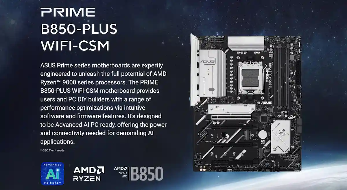 Mainboard Asus PRIME B850-PLUS WIFI-CSM