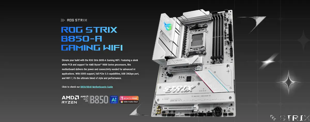 Mainboard Asus ROG STRIX B850-A GAMING WIFI 