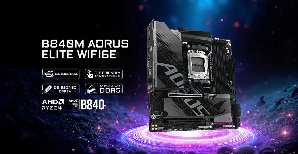 Mainboard Gigabyte B840M AORUS ELITE WIFI6E