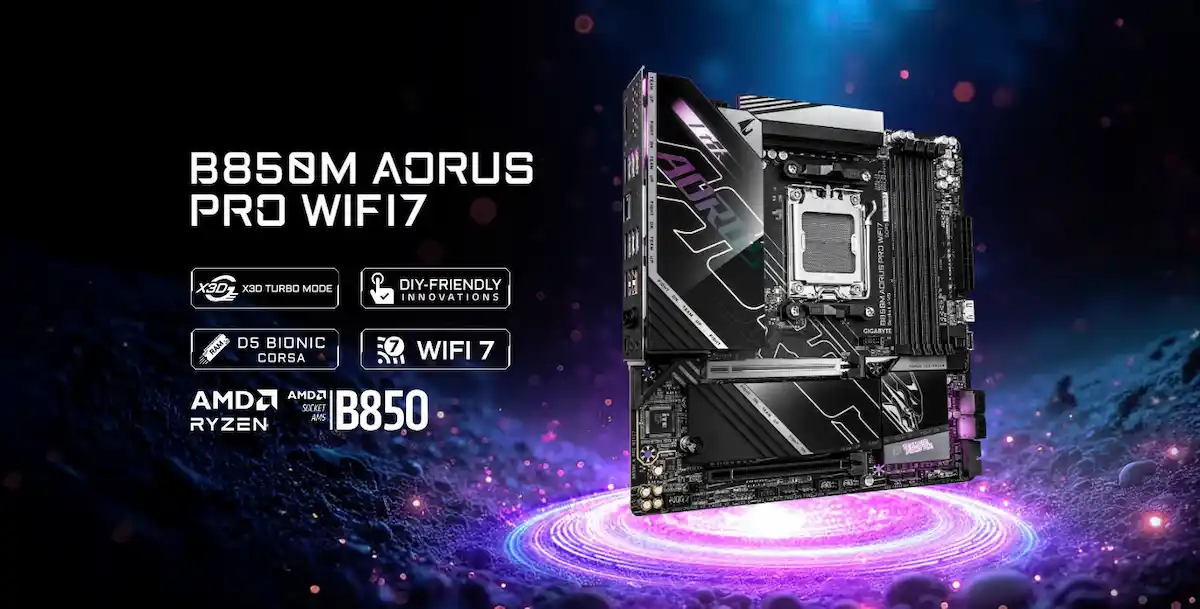 Mainboard Gigabyte B850M AORUS PRO WIFI7