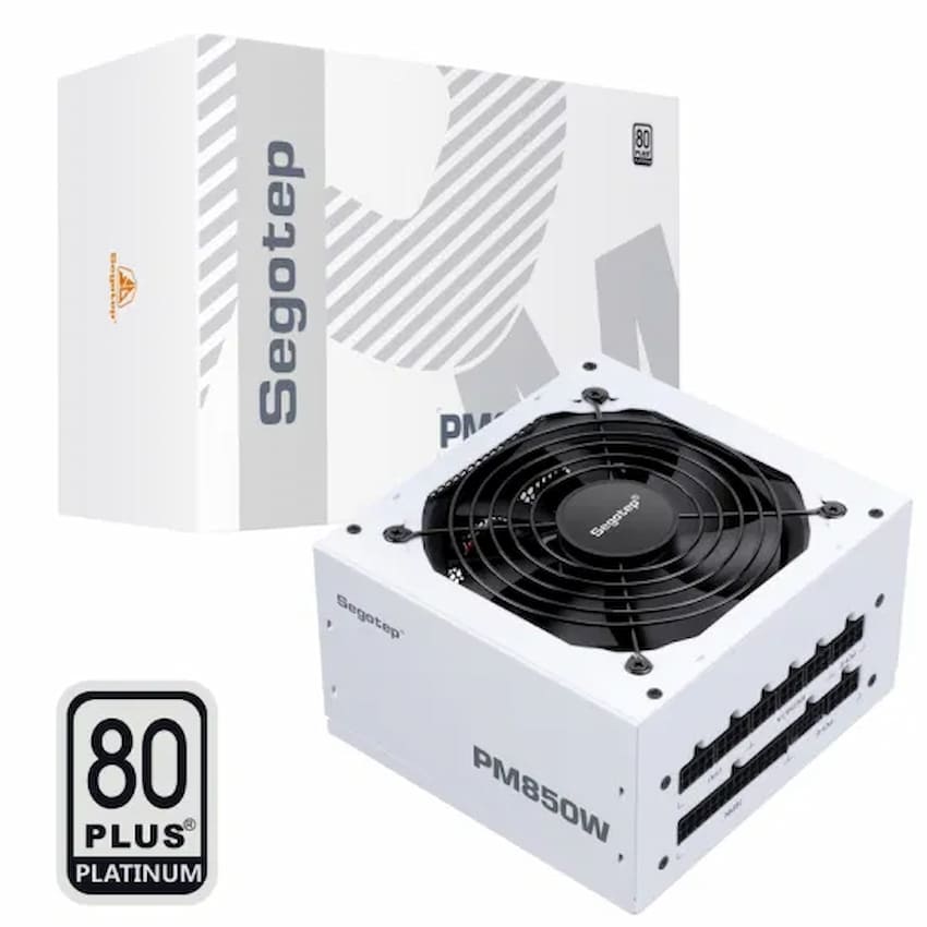 Nguồn Segotep PM850W 850W White 80 PLUS Platinum PCIE 5.1/ATX 3.1