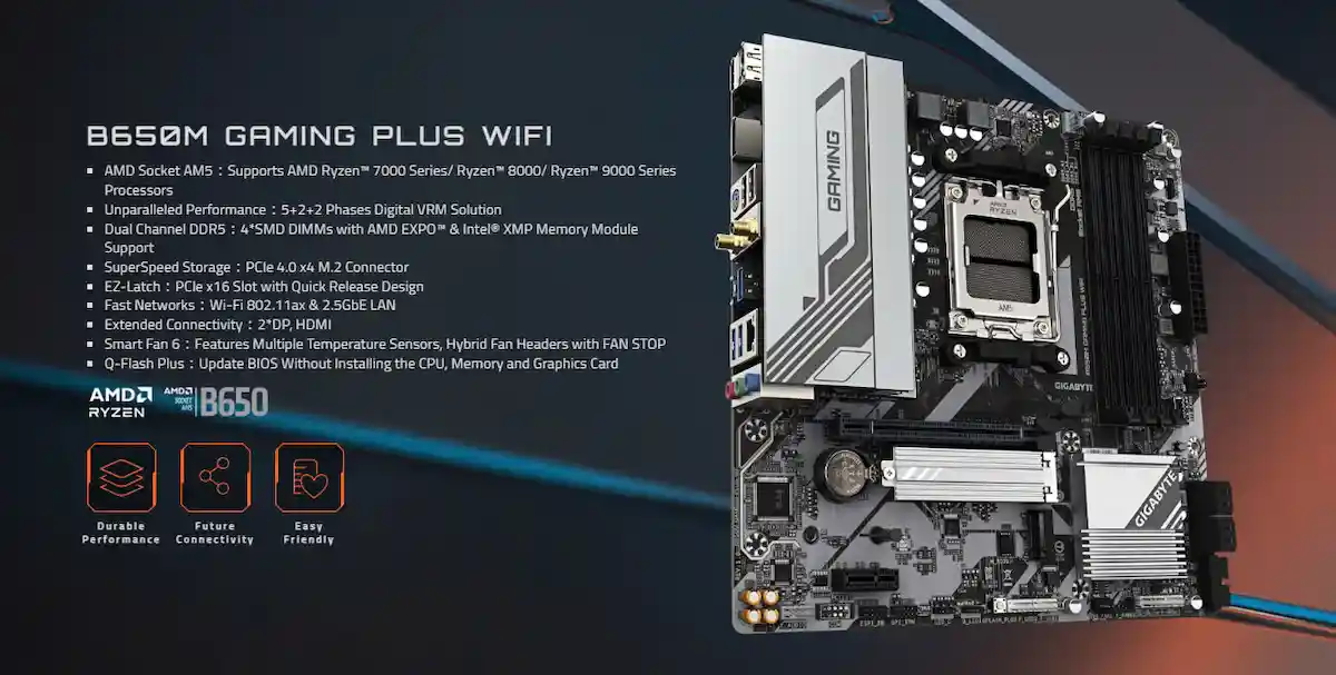 Mainboard Gigabyte B650M GAMING PLUS WIFI