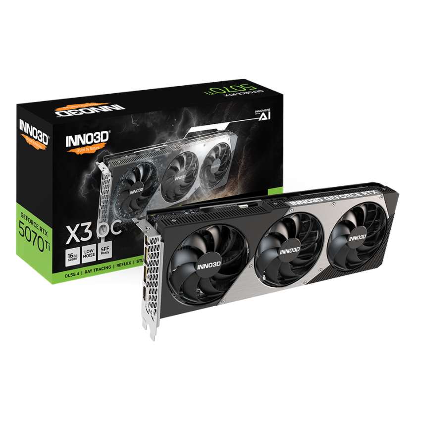 VGA INNO3D GeForce RTX 5070 Ti X3 OC 16GB GDDR7