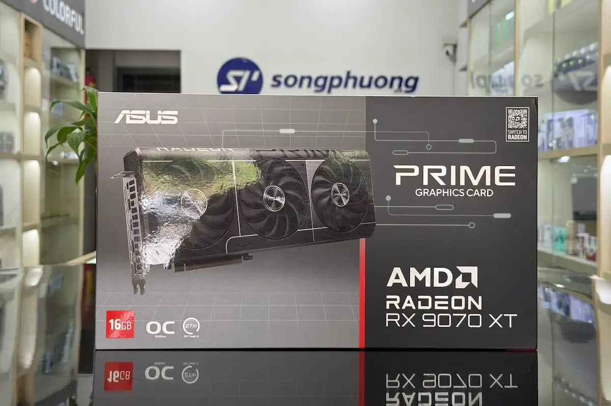 VGA ASUS Prime RX 9070 XT OC -Sp VGA ASUS Prime RX 9070 XT OC