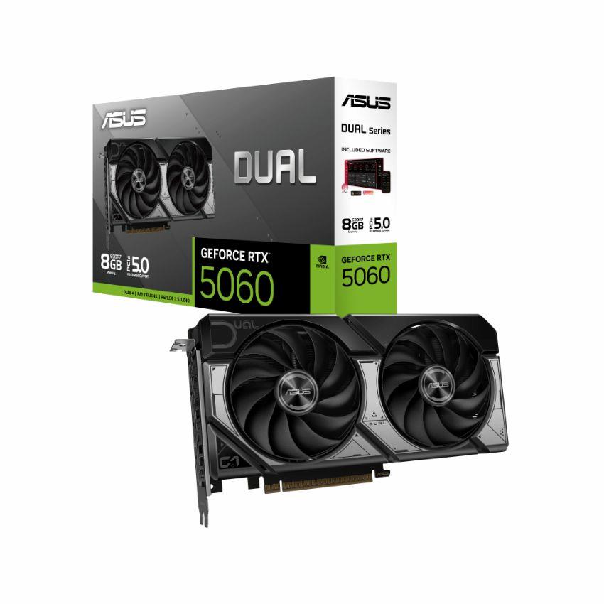 VGA ASUS Dual GeForce RTX 5060 8GB GDDR7 (DUAL-RTX5060-8G)
