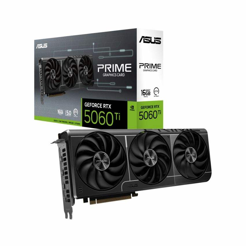 VGA ASUS PRIME GeForce RTX 5060 Ti 16GB GDDR7 (PRIME-RTX5060TI-16G)