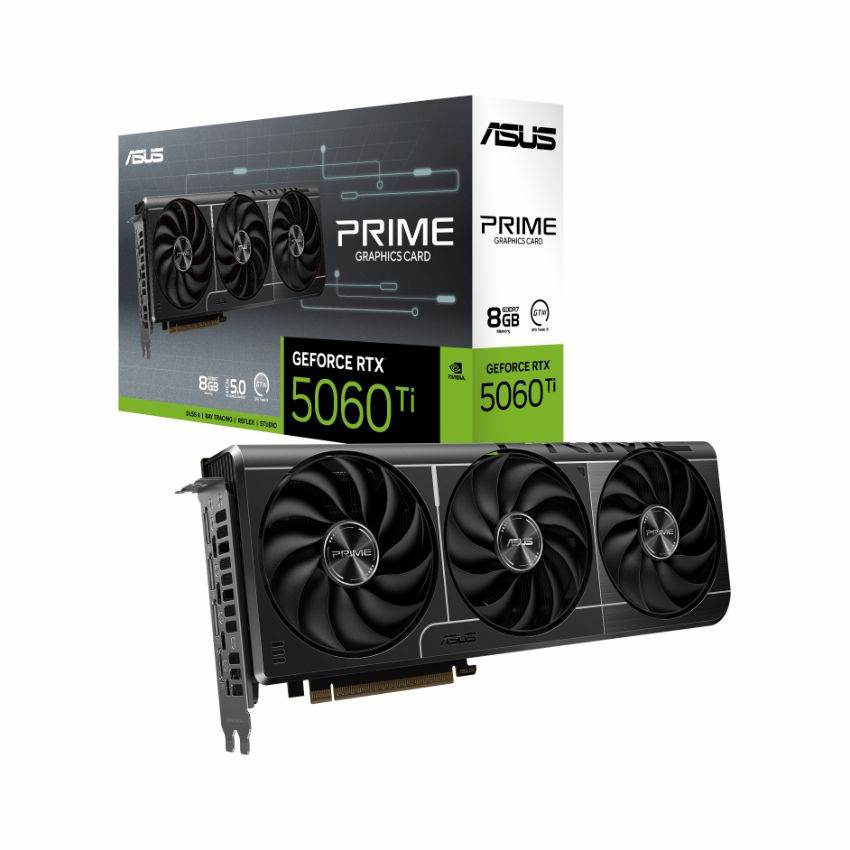 VGA ASUS PRIME GeForce RTX 5060 Ti 8GB GDDR7 (PRIME-RTX5060TI-8G)
