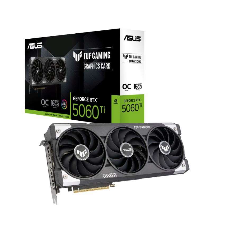 VGA ASUS TUF Gaming GeForce RTX 5060 Ti 16GB OC Edition (TUF-RTX5060TI-O16G-GAMING)