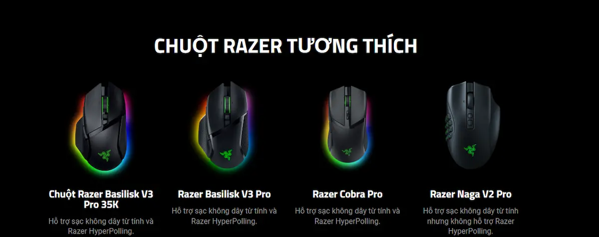 Đế sạc chuột Razer Mouse Dock Pro Đế sạc chuột Razer Mouse Dock Pro