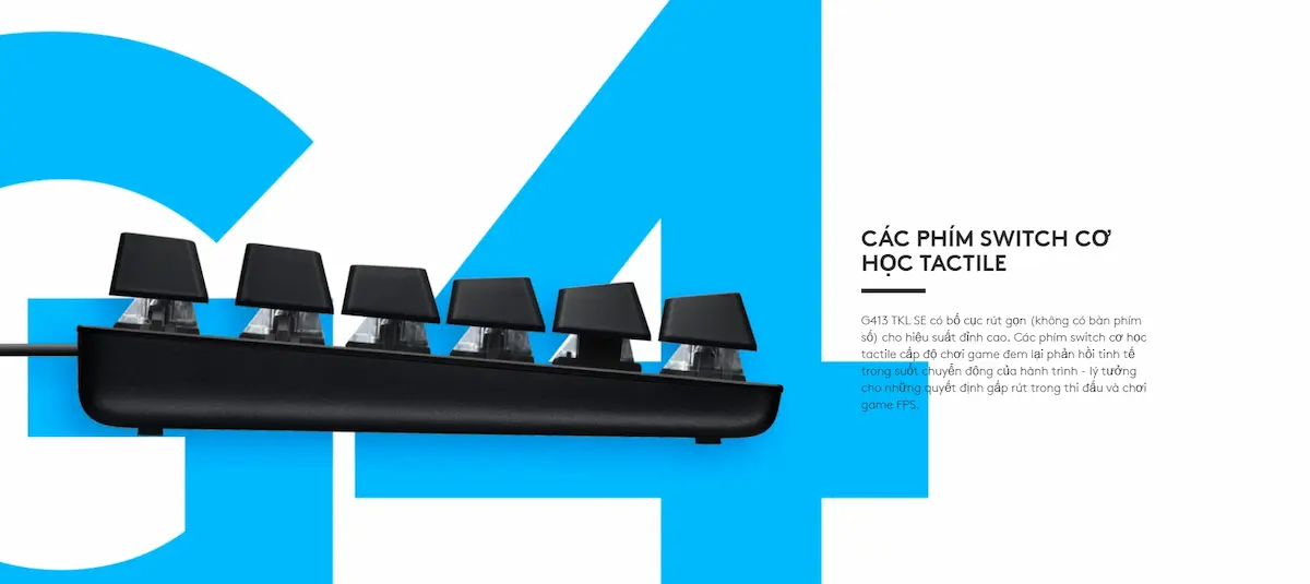 Bàn phím Gaming Logitech G413 TKL SE