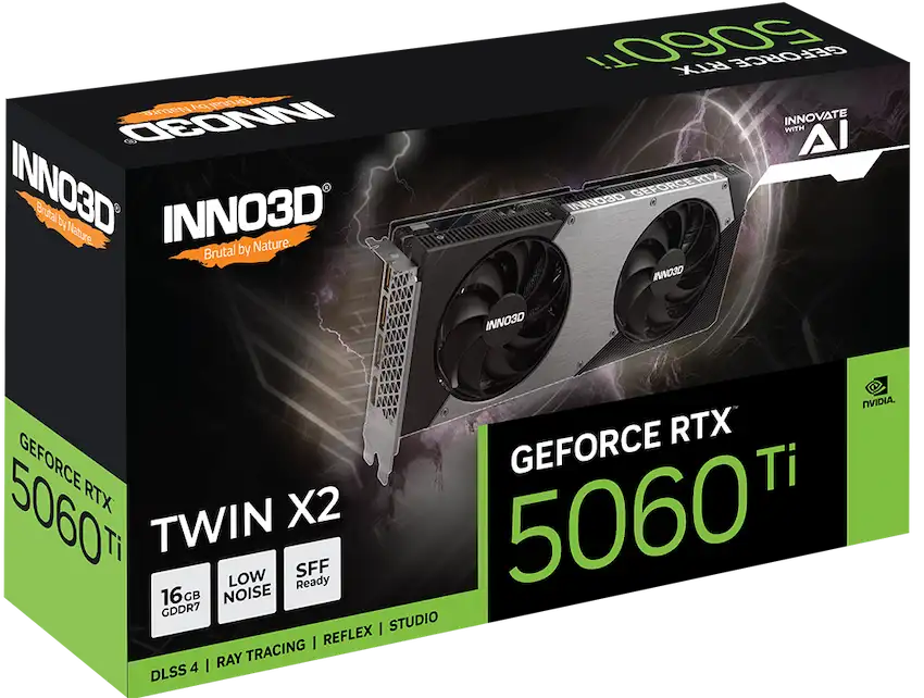 VGA INNO3D GeForce RTX 5060 Ti 16GB TWIN X2
