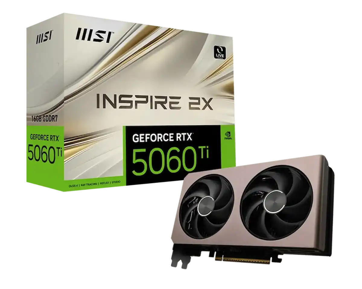 VGA MSI RTX 5060 Ti 16G INSPIRE 2X