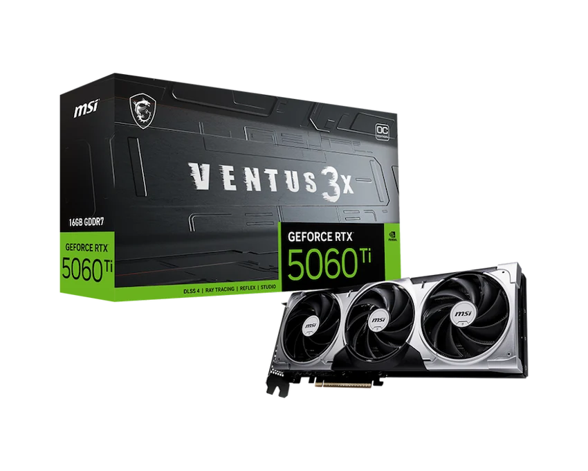 VGA MSI GeForce RTX 5060 Ti 16G VENTUS 3X OC GDDR7