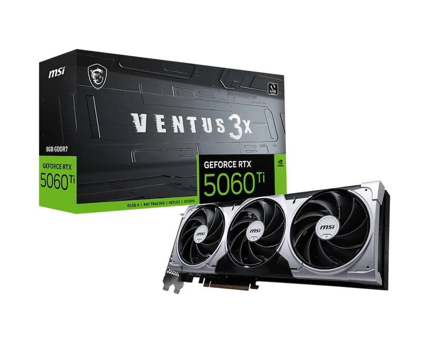 VGA MSI GeForce RTX 5060 Ti 8G VENTUS 3X