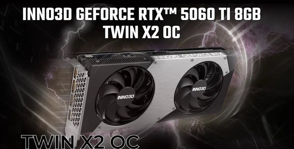 VGA INNO3D RTX 5060 Ti 8GB TWIN X2 OC VGA INNO3D RTX 5060 Ti 8GB TWIN X2 OC