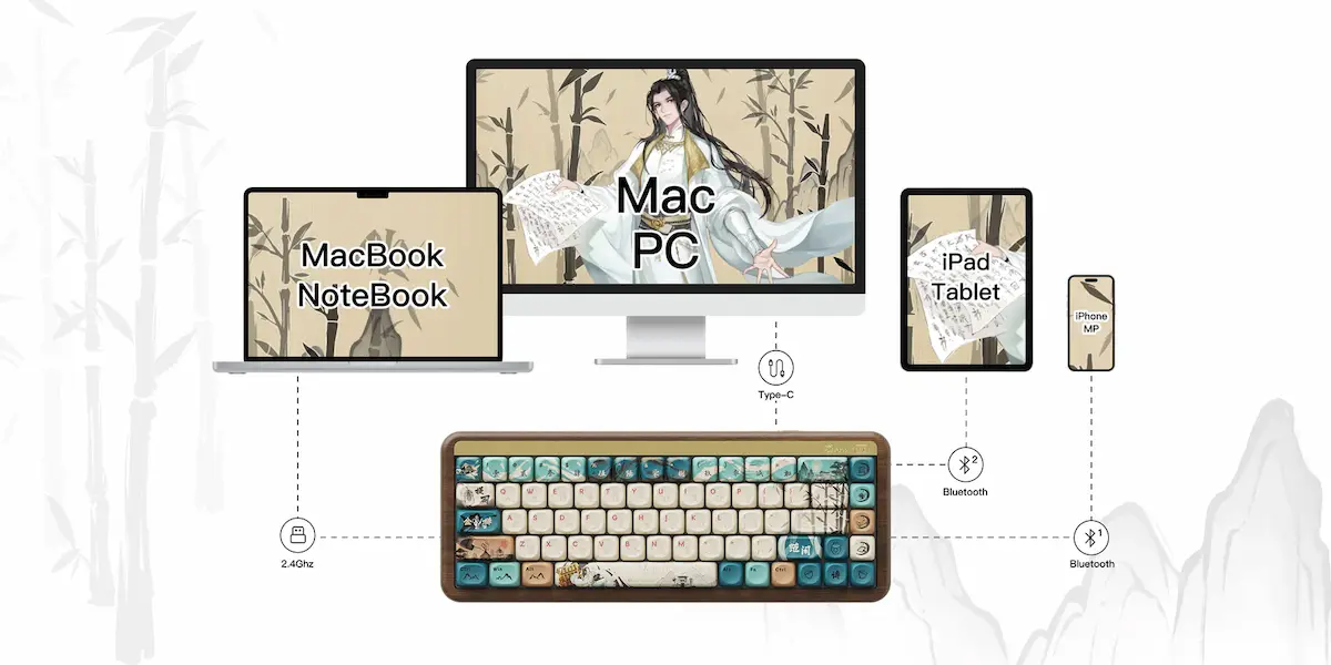 Bàn phím cơ AKKO MU01 Joy of Life Bàn phím cơ AKKO MU01 Joy of Life