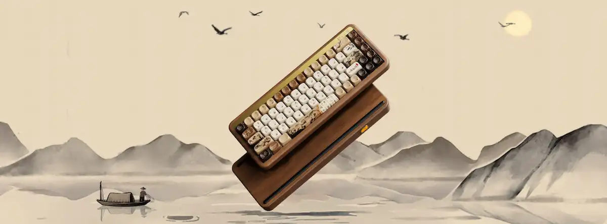 Bàn phím cơ AKKO MU01 Mountain Seclusion (Hotswap / RGB / Multi-Modes/ Switch V3 Piano Pro/Rosewood)