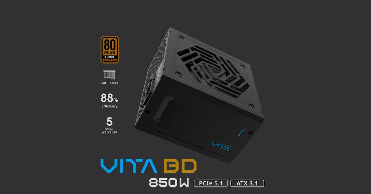 Nguồn FSP VITA BD 850W | Bronze, ATX 3.1, PCIE 5.1