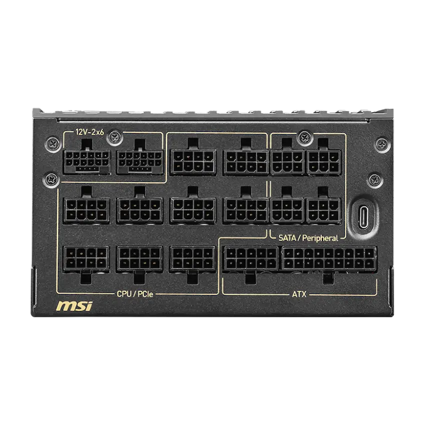Nguồn MSI MEG Ai1600T PCIE5 1600W 80 PLUS Titanium ATX 3.1 Full Modular